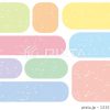 クレヨンタッチのまるみ角丸四角フレームセット/パステルカラーのイラスト素材 [13151